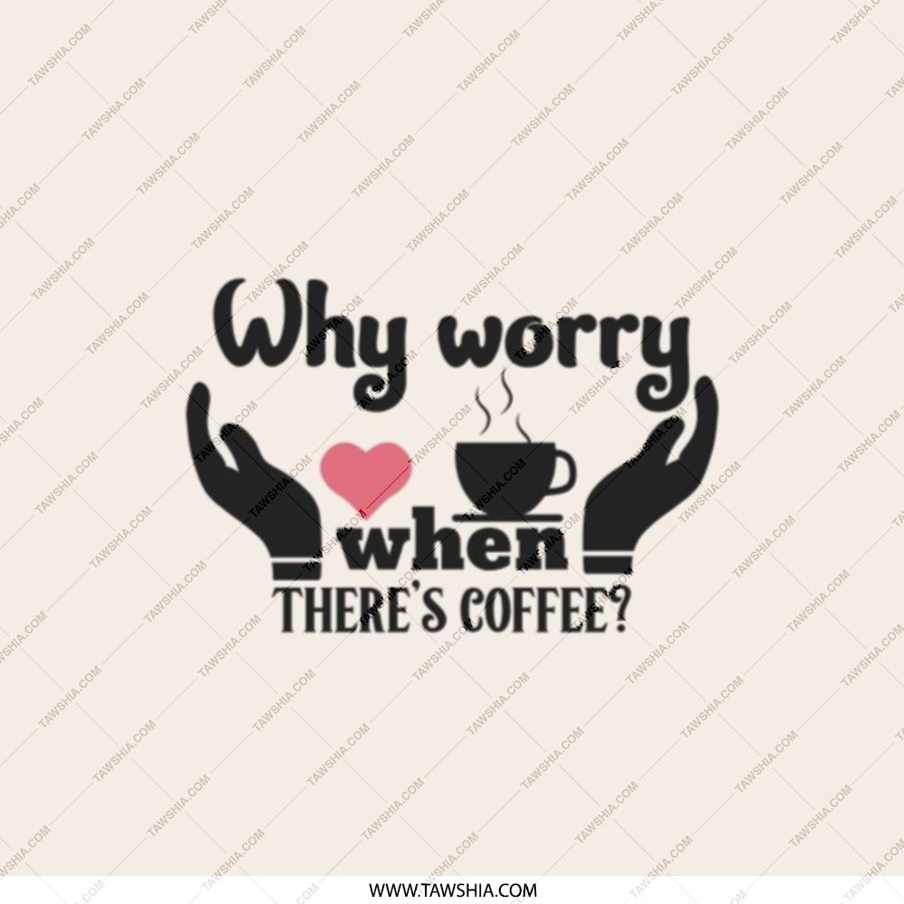 Coffee Lover Pocket Mirror, Why Worry When There's Coffee Mirror, Cute Pocket Mirror, Coffee Gift, Makeup Mirror, Travel Mirror, Gift for - Tawshia