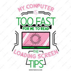 Computer Loading Screen Tote Bag, Fast Computer Funny Tote, Geeky Tote, Programmer Gift, Coder Tote, IT Humor Tote Bag, Sarcastic Tote Bag - Tawshia