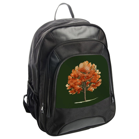 Autumn Tree Backpack, Fall Foliage, Watercolor Art, Nature Inspired, Stylish Bag, School, Travel, Everyday Backpack - Tawshia