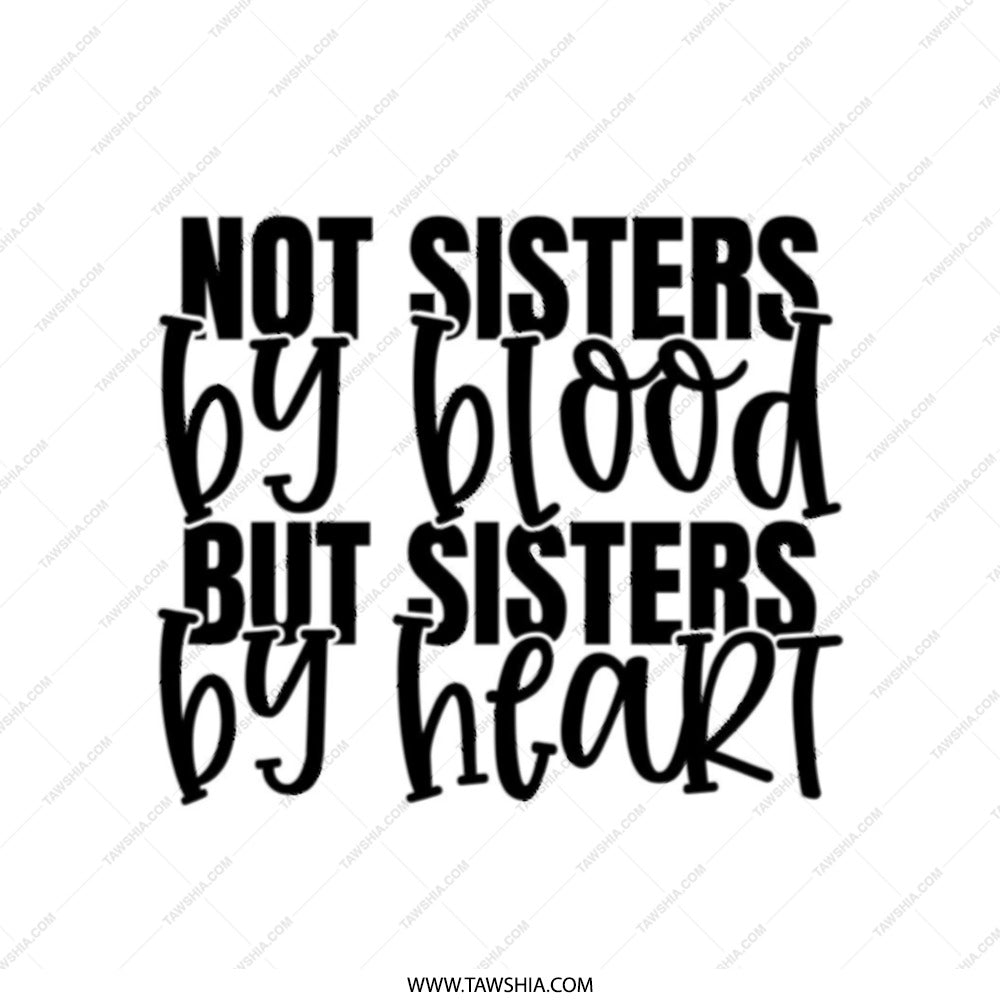 Sisters By Heart Tote Bag, Friendship Gift, Best Friend Tote, Soul Sister Present, Gift for Sister, Birthday Gift, Sisters Tote - Tawshia