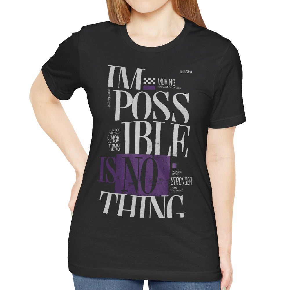 Inspirational Statement Black T-Shirt product type