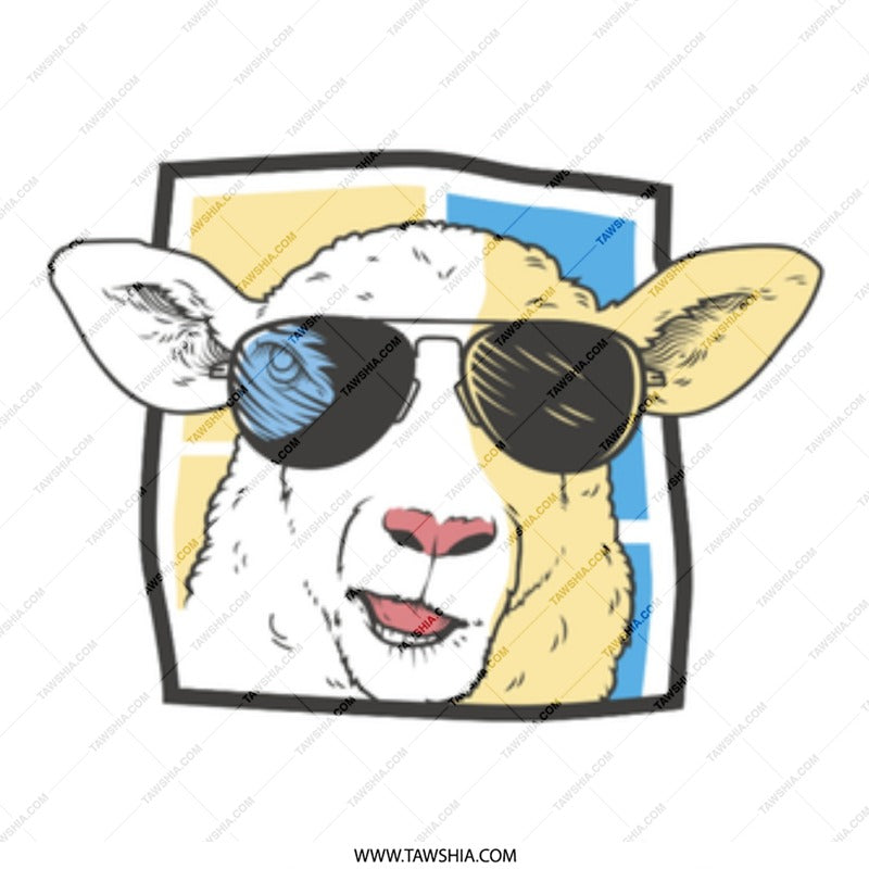 Cool Sunglasses Wearing Sheep Graphic design product