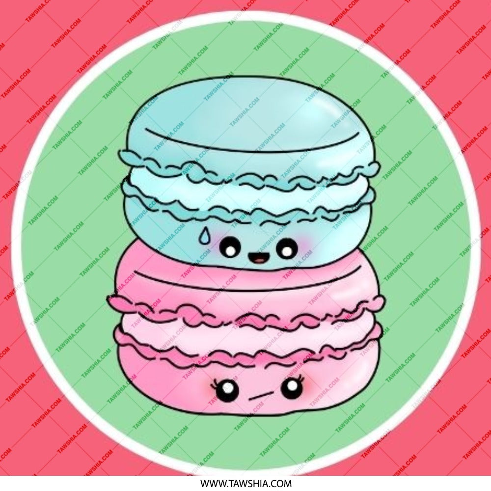 Cute Macaron Pinback Button, Sweet Treat Badge, Kawaii Food Pin, Colorful Dessert Button, Gift for Baker, Trendy Backpack Accessory - Tawshia