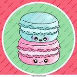 Cute Macaron Pinback Button, Sweet Treat Badge, Kawaii Food Pin, Colorful Dessert Button, Gift for Baker, Trendy Backpack Accessory - Tawshia