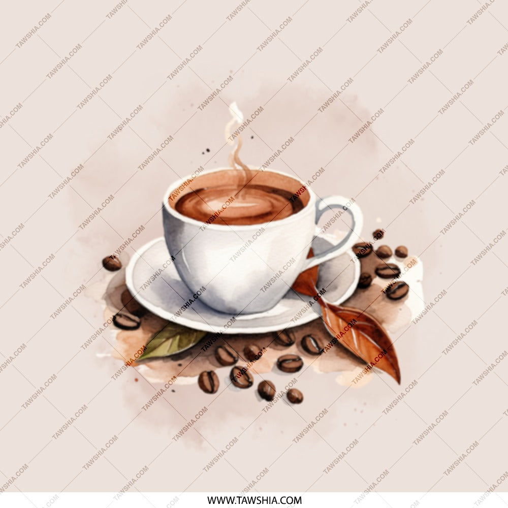 Coffee Cup Mirror, Aesthetic Mirror, Coffee Lover Gift, Hot Coffee, Compact Mirror, Coffee Beans Art, Cafe Decor, Pocket Mirror, Drinkware - Tawshia