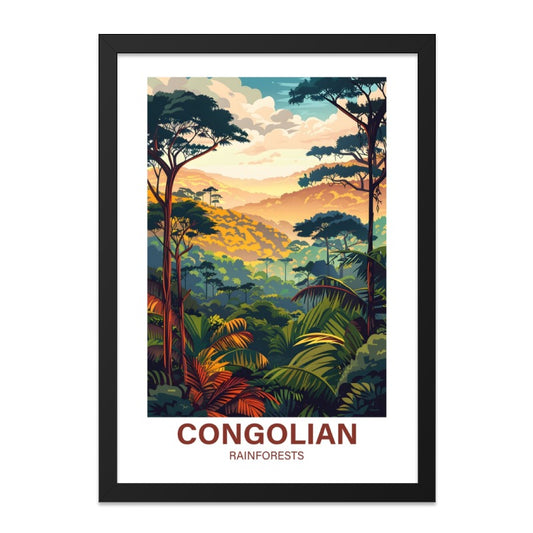 Congo Rainforest Wall Art, Tropical Forest Print, African Landscape, Jungle Scenery, Nature Home Decor - Tawshia