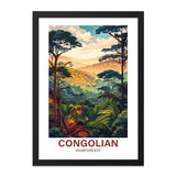Congo Rainforest Wall Art, Tropical Forest Print, African Landscape, Jungle Scenery, Nature Home Decor - Tawshia