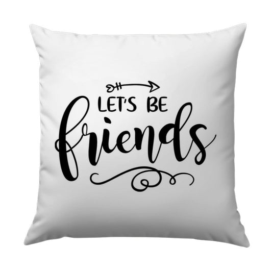 Lets Be Friends Pillow, Friendship Quote Pillow, Gift for Friend, Friend Decor, Arrow Pillow, Unique Pillow, Decorative Pillow - Tawshia