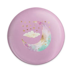 Moon and Stars Pinback, Celestial Pin, Dreamy Aesthetic, Watercolor Art, Cute Pin, Trendy Pin, Gift Idea, Unique Accessory - Tawshia