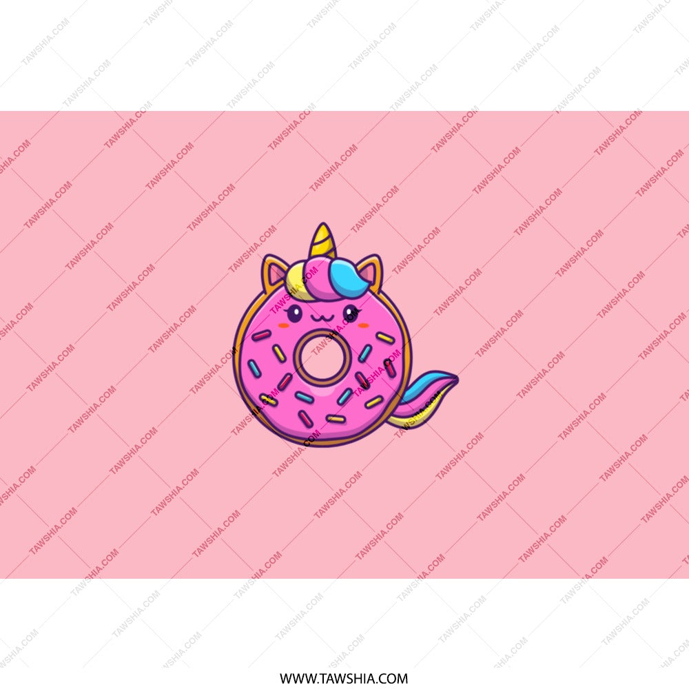 Unicorn Donut Tumbler, Cute Kawaii Drinkware, Magical Dessert Cup, Fun Foodie Gift, Whimsical Design, Pastel Pink Tumbler - Tawshia