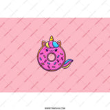 Unicorn Donut Tumbler, Cute Kawaii Drinkware, Magical Dessert Cup, Fun Foodie Gift, Whimsical Design, Pastel Pink Tumbler - Tawshia