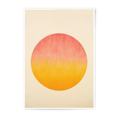 Sunset Photographic Print, Abstract Circle Art, Modern Wall Decor, Minimalist Print, Warm Tones Print, Home Decor, Art Print - Tawshia