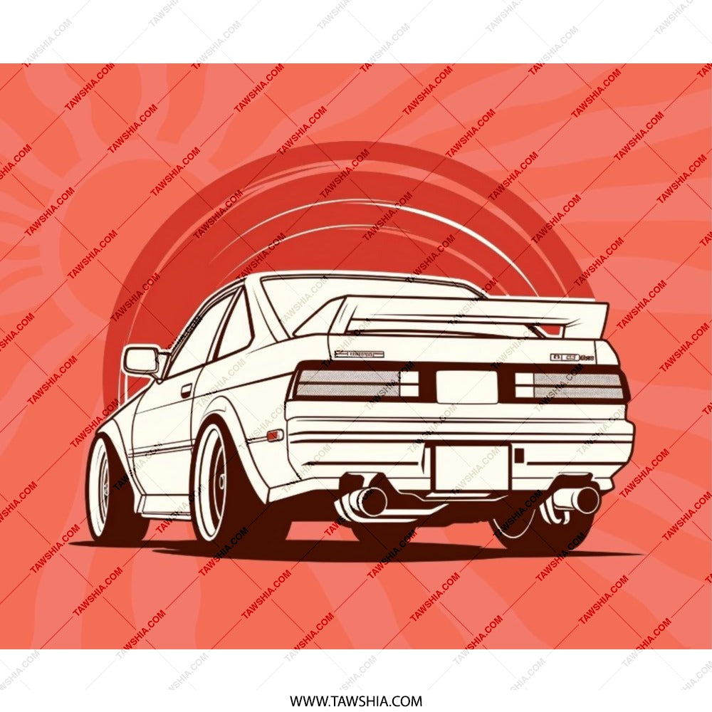 Toyota MR2 Mousepad, JDM Car Art, Japanese Automotive Decor, Retro Car Gift, Cool Desk Accessory, Car Enthusiast Gift, MR2 Lover - Tawshia
