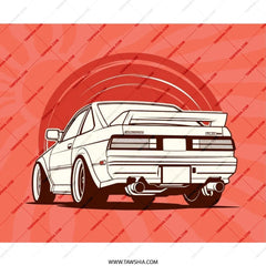 Toyota MR2 Mousepad, JDM Car Art, Japanese Automotive Decor, Retro Car Gift, Cool Desk Accessory, Car Enthusiast Gift, MR2 Lover - Tawshia