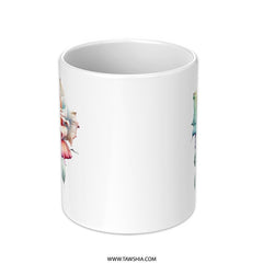 Rose Mug, Floral Mug, Watercolor Rose, Colorful Rose, Flower Mug, Botanical Mug, Gift Mug, Tea Mug, Coffee Mug, Artistic Mug - Tawshia