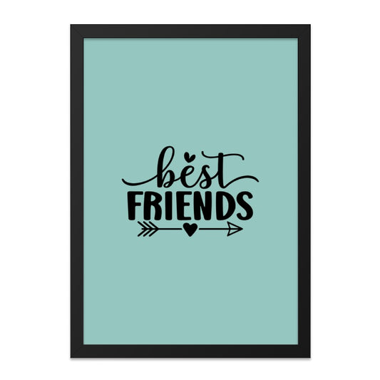 Best Friends Wall Art, Friendship Quote Print, Gift for Bestie, Modern Home Decor, Minimalist Art, Sister Gift, Room Decor - Tawshia