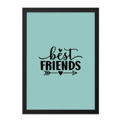 Best Friends Wall Art, Friendship Quote Print, Gift for Bestie, Modern Home Decor, Minimalist Art, Sister Gift, Room Decor - Tawshia