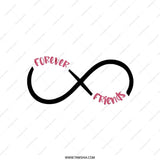 Forever Friends Infinity Symbol Throw Pillow, Best Friend Gift, Friendship Decor, Forever Friends Pillow, Home Decor Pillow - Tawshia