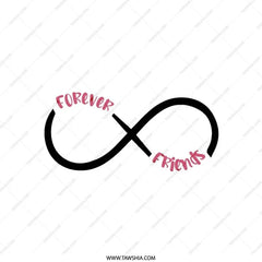 Forever Friends Infinity Symbol Throw Pillow, Best Friend Gift, Friendship Decor, Forever Friends Pillow, Home Decor Pillow - Tawshia