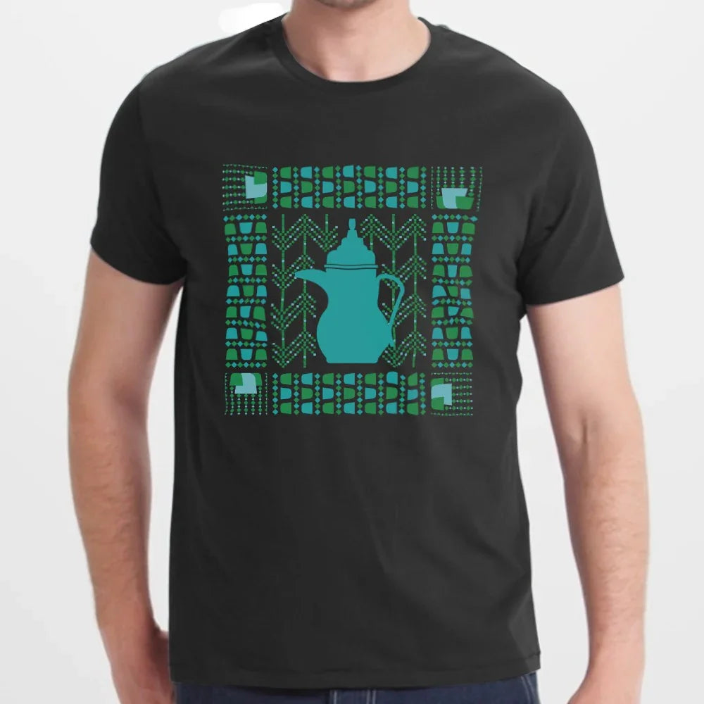 Unique Patterned Teapot Graphic Men's Shirt Product