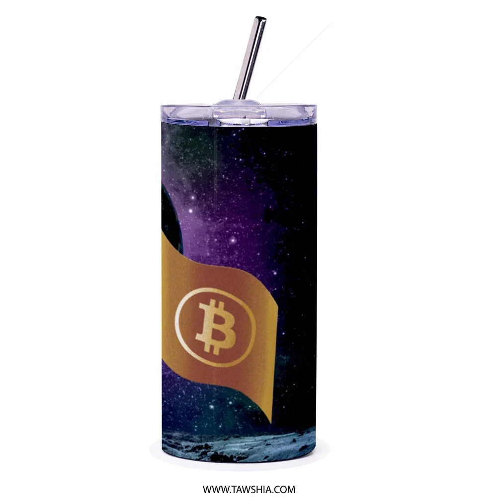 Space Themed Bitcoin Insulated Tumbler product