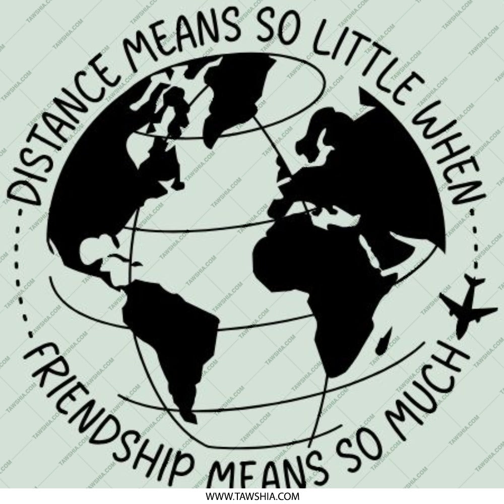 Distance Friendship Pinback Button, Long Distance Gift, Travel Pin, Friendship Gift, Best Friend Gift, Miss You Pin, World Map Pin - Tawshia