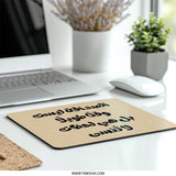 Arabic Friendship Quote Mouse Pad, Inspirational Desk Decor, Elegant Arabic Calligraphy, Floral Mousepad, Gift for Friend - Tawshia