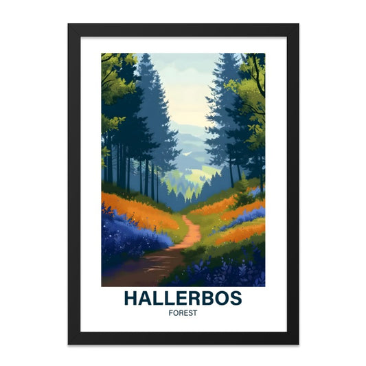 Hallerbos Forest Wall Art, Belgium Landscape Print, Colorful Nature Art, Trees and Flowers Art, Scenery Poster, Home Decor, Gift Idea - Tawshia