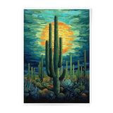 Desert Cactus Photographic Print, Southwestern Art, Sunset Landscape, Saguaro Cactus, Desert Decor, Wall Art Print, Home Decor - Tawshia