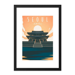 Seoul South Korea Wall Art, Architecture Art Print, Travel Art Poster, Korean Landmark Artwork, Cityscape Decor, Home Decor - Tawshia