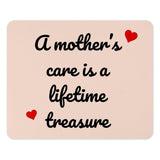 Mothers Care Mouse Pad, Lifetime Treasure, Gift for Mom, Mothers Day Gift, Desktop Accessory, Home Office Decor, Cute Mousepad - Tawshia