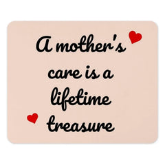 Mothers Care Mouse Pad, Lifetime Treasure, Gift for Mom, Mothers Day Gift, Desktop Accessory, Home Office Decor, Cute Mousepad - Tawshia