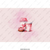 Pink Donut Coffee Tumbler, Valentines Tumbler, Foodie Lover Tumbler, Aesthetic Tumbler, Sweet Treats Tumbler, Cute Tumbler for her, Gift - Tawshia
