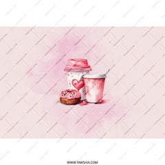 Pink Donut Coffee Tumbler, Valentines Tumbler, Foodie Lover Tumbler, Aesthetic Tumbler, Sweet Treats Tumbler, Cute Tumbler for her, Gift - Tawshia