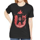 I Am Very Angry Cat with Brain Graphic T-shirt product type