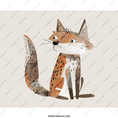 Cute Fox Mouse Pad, Animal Illustration Mousepad, Cartoon Fox Desk Accessory, Unique Gift for Her, Office Decor, Animal Lover Gift - Tawshia