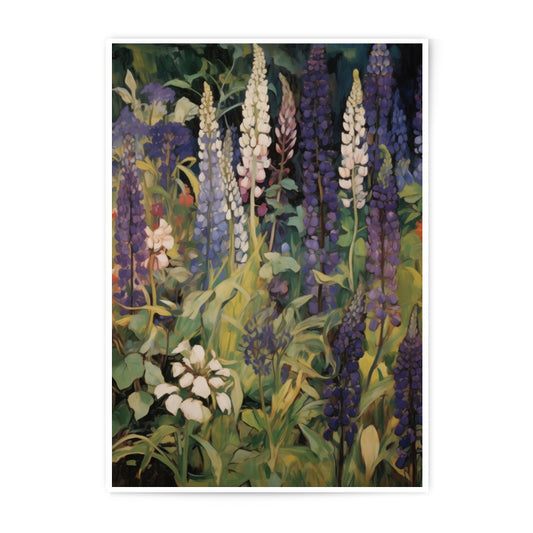 Lupine Photographic Print, Floral Art Print, Flower Wall Decor, Botanical Garden Print, Vintage Flower Art, Lupinus, Nature Photography - Tawshia