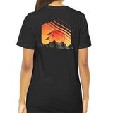 Sunset Mountains and Birds Graphic T-shirt product