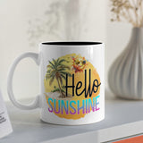 Hello Sunshine Palm Tree Design Mug product