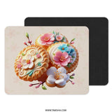 Floral Cookie MousePad, Cute Baking Mousepad, Decorative Mouse Pad, Pastel Decor Mousepad, Office Desk Accessories, Kawaii Desk Mat - Tawshia