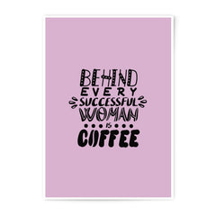 Coffee Lover Photographic Prints, Woman Empowerment Art, Inspirational Quote Decor, Home Office Wall Art, Motivational Prints for Women - Tawshia