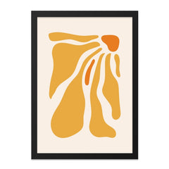 Abstract Wall Art, Minimalist Print, Modern Art Poster, Yellow Orange Wall Decor, Home Decor, Contemporary Art, Wall Hangings, Framed Art - Tawshia