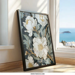 Floral Wall Art, Peony Print, Flower Artwork, Botanical Wall Decor, Elegant Home Decor, Nature Inspired Art, Wall Decor, Gift Idea - Tawshia