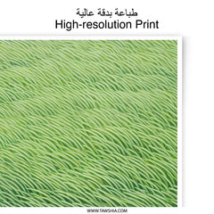 Lush Green Field Photographic Prints, Abstract Landscape Art, Nature Photography Wall Decor, Modern Fine Art Print, Home Office Artwork - Tawshia