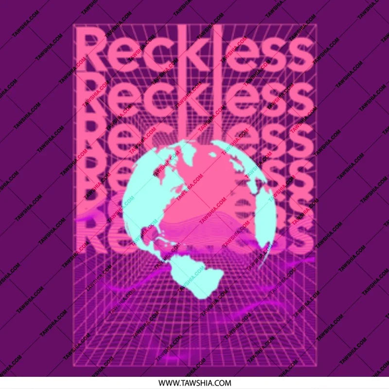 Vibrant Reckless Globe Graphic T-Shirt product