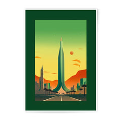 Futuristic City Photographic Print, Modern Skyline Wall Art, Architectural Print, Urban Decor, Cityscape Poster, Office Art, Home Decor - Tawshia
