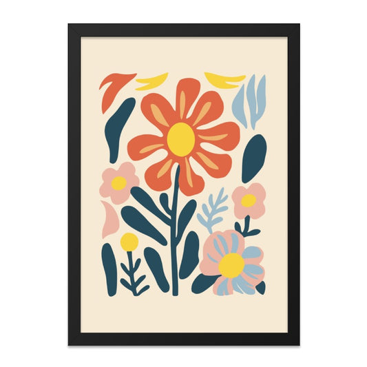 Abstract Floral Wall Art, Colorful Flower Print, Modern Art Print, Botanical Wall Decor, Trendy Home Decor, Floral Illustration - Tawshia