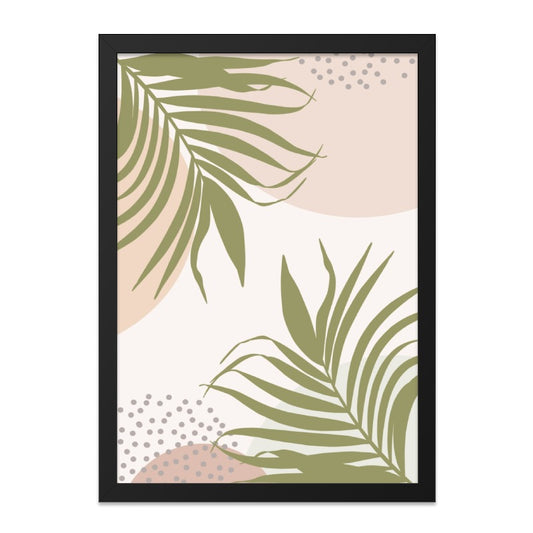 Tropical Palm Leaf Wall Art, Minimalist Print, Botanical Decor, Abstract Art Print, Home Decor Wall Art - Tawshia