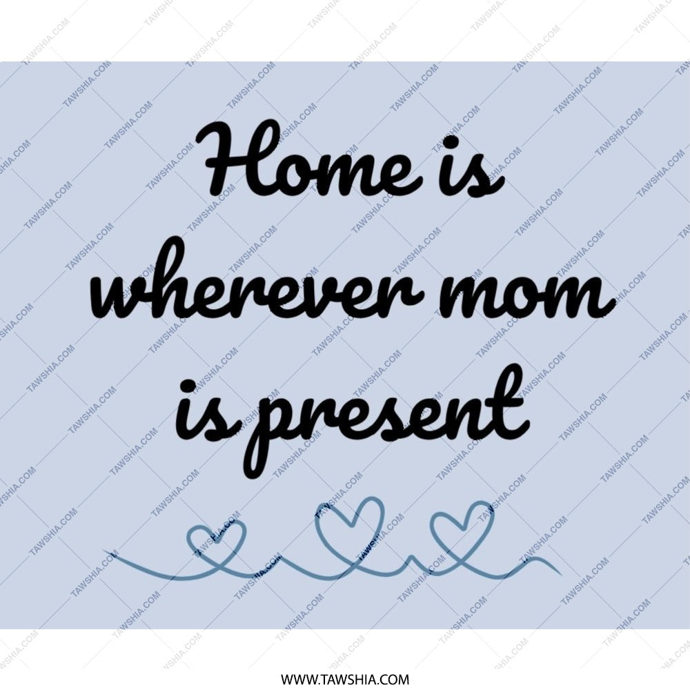 Home Is Wherever Mom Mouse Pad, Mother's Day Mousepad Gift, Mom Quote Mousepad, Mom Lover Mouse Pad, Mothers Day Gift Idea - Tawshia