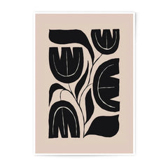 Abstract Floral Photographic Print, Minimalist Flower Art, Black White Botanical Wall Decor, Modern Art Print, Home Decor, Gift Idea - Tawshia